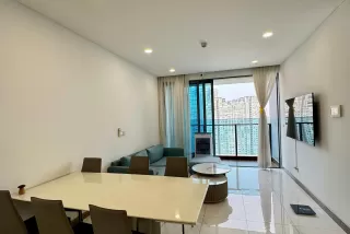 CHO THUÊ 2PN+1 SUNWAH PEARL TẦNG CAO- FULL NỘI THẤT VIEW LM81 + SÔNG SG